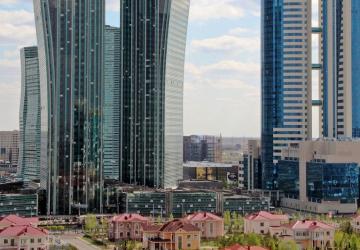 Modern buildings of Astana, the capital of Kazakhstan