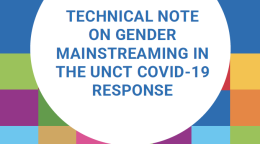 A brightly coloured grid of squares serve as the background with the title displayed in the centre of a white circle.