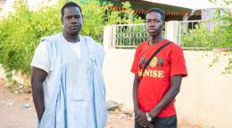 Two men, Babani Sidi Mohamad and Ousmane Mamadou Diaw, standing side by side