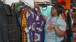 Maria Adams, owner of Maria Fashion House in Accra, Ghana