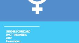 Portada del documento con un fondo en dos tonos de azul y el símbolo de igualdad de género en blanco.