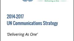 Portada del documento con un fondo blanco y el logo de la ONU en Lesotho.