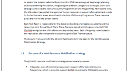 Portada del documento con un fondo blanco y párrafos de texto más el logo de la ONU en Papua Nueva Guinea.