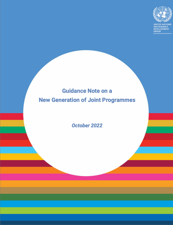 Cover image of the Guidance Note New Generation of Joint Programmes 2022