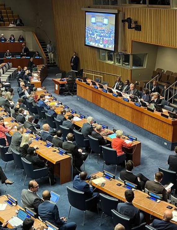 Саммит по климатической амбициозности в Нью-Йорке.