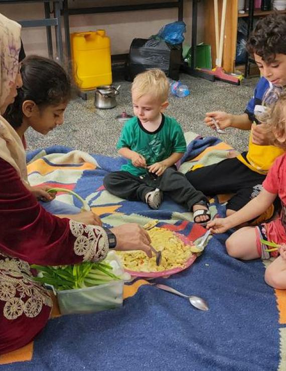 Los alimentos se agotan rápidamente en Gaza.