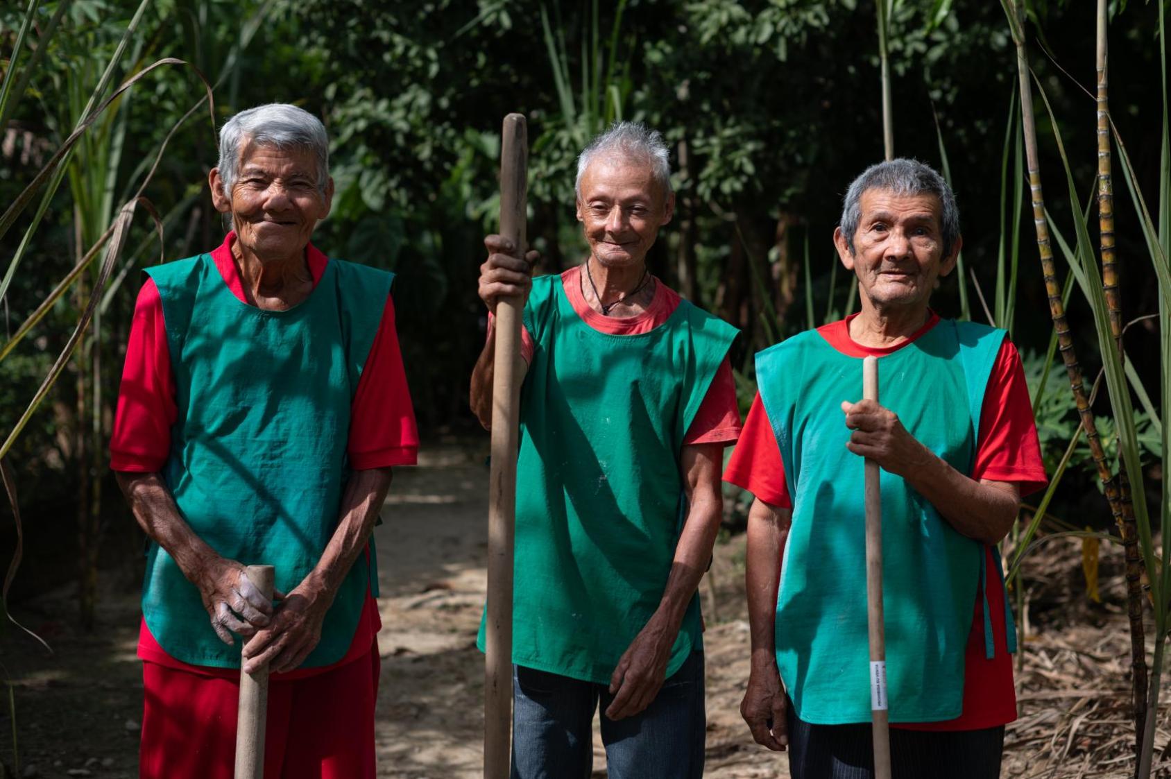 Víctor Sánchez (izquierda), José Silverstre Pernia y Teodoro Jaimes