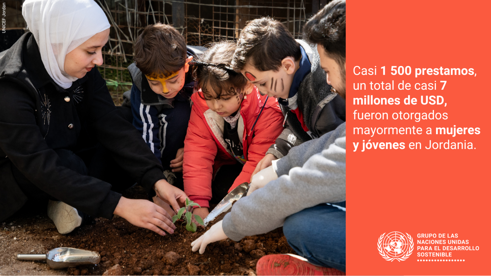 mujeres y jovenes en Jordania