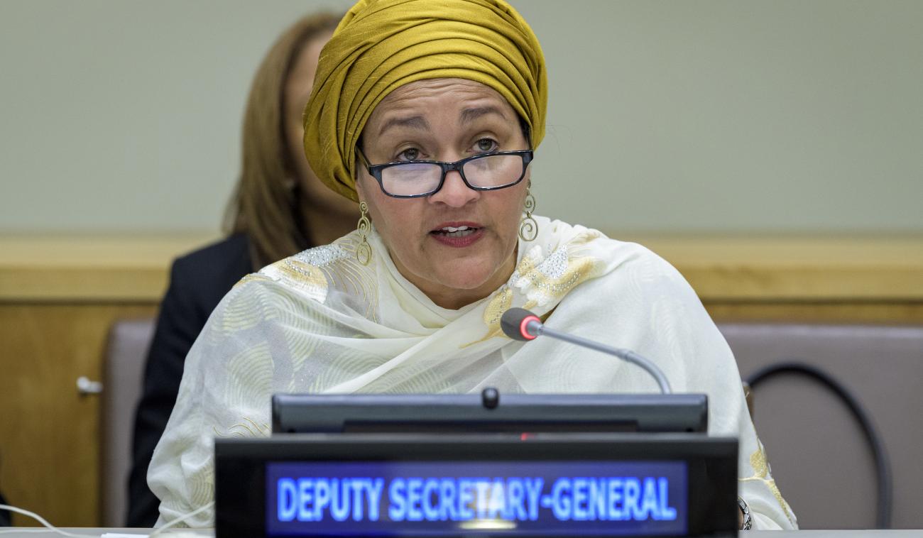 La Vice-Secrétaire générale Amina J. Mohammed prononce une allocution.
