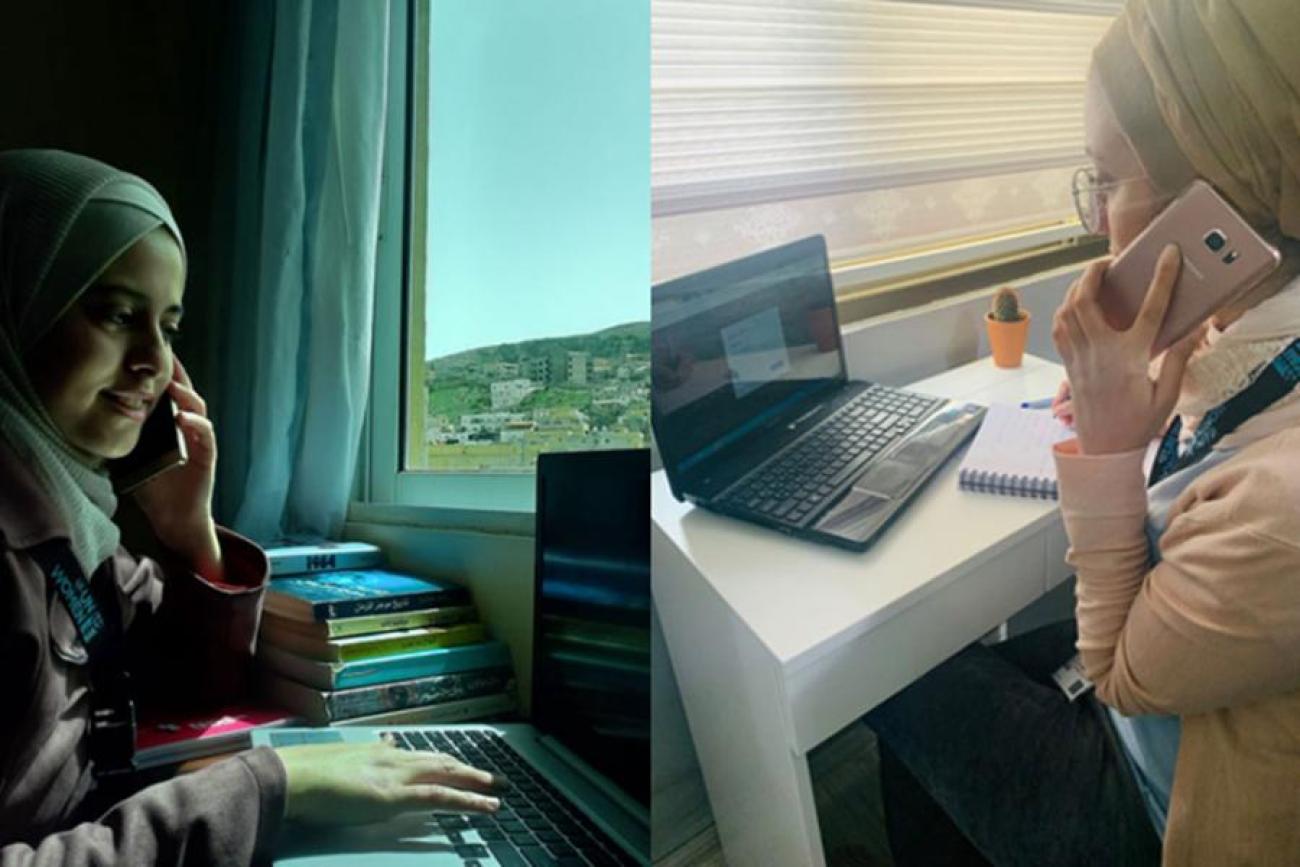 UN Women field assistants conduct daily support calls and disseminate messages through the Whatsapp groups.