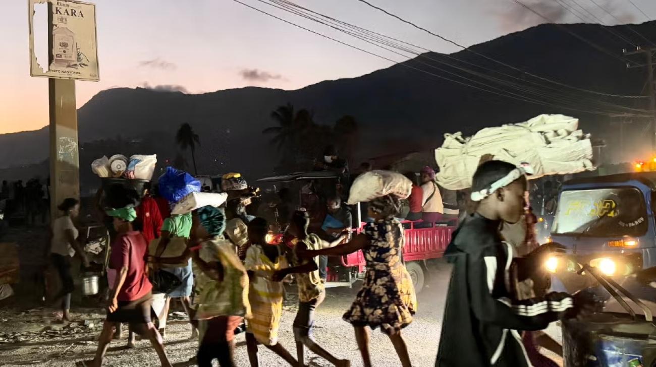 People getting displaced