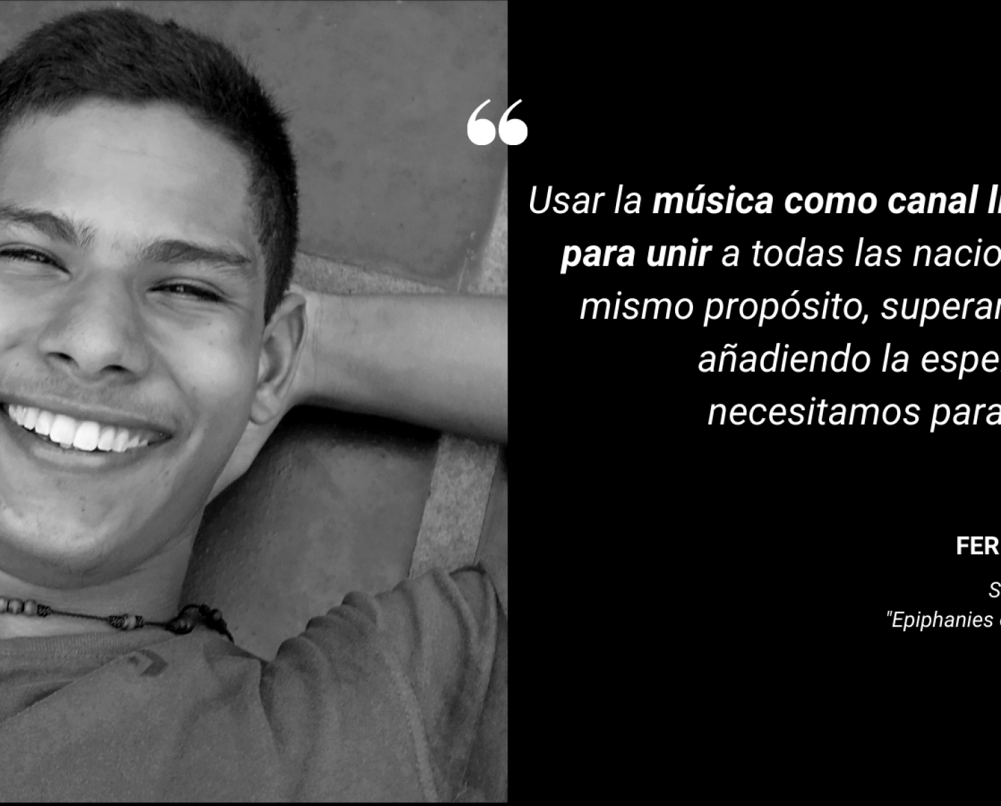 Fernando Rivas ganador del segundo lugar con la obra Epifanías del cataclism, El Sistema Venezuela