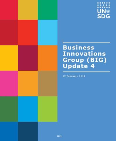 Cover shows BIG Update 4 title against a solid background by a grid of colourful rectangle grid.