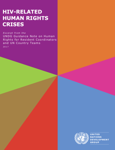 Cover of publication shows colourful diagonal shapes with the title on the top left.