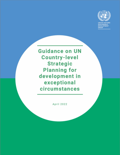 Publication cover in blue and green with the publication title in the center