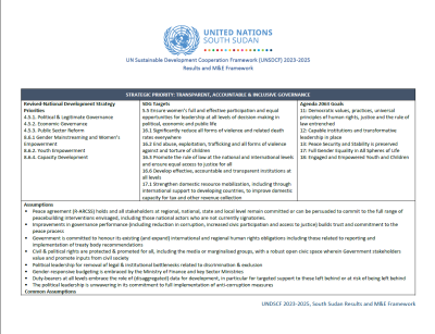 This is a white document with black text.   It contains a table and the logo of the UNCT to the centre of the page.