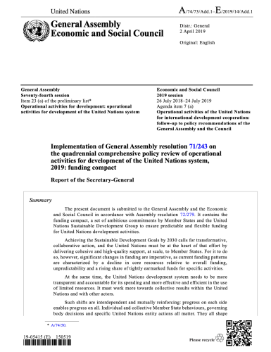 La portada del Pacto de Financiación.