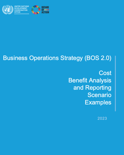 A report cover with text on a blue background.