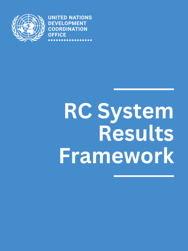 Blue background with the RC System Results Framework