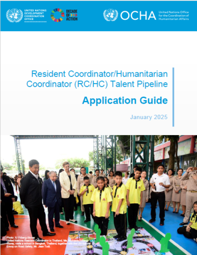 Guía para aplicar a la cartera de personas cualificadas para ocupar puestos de Coordinadores Residentes/Coordinadores de Asuntos Humanitarios