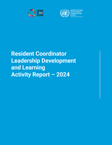 Cover of the Resident Coordinator Leadership Development and Learning Portfolio Activity Report 2024