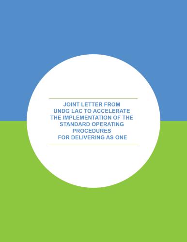 Portada del documento con un fondo azul y verde, y el título en inglés dentro de un círculo blanco.