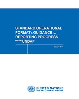 Portada del documento con fondo azul y blanco, y el logo de la ONU.