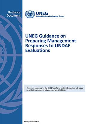Portada del documento con un fondo blanco decorado con una columna azul, en la cual se aprecia el logo translúcido de la ONU.