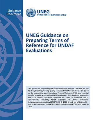 Portada del documento con fondo blanco y una columna lateral azul con el logo de las Naciones Unidas.