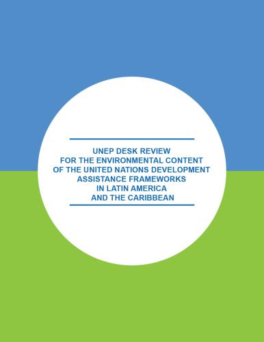 Portada del documento con fondo azul y verde.