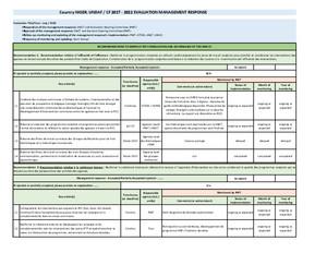 Оценка ЮНДАФ/РП: ответы руководства