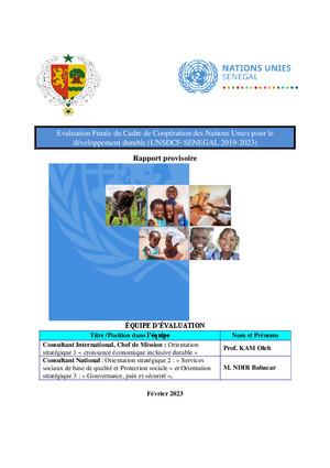 ЮНДАФ / Доклад об оценке рамочной программы по сотрудничеству